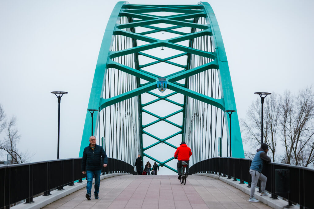 Sătmărenii care traversează Podul Prieteniei pot afla informații despre natura urbană a orașului 6 KZS 5716